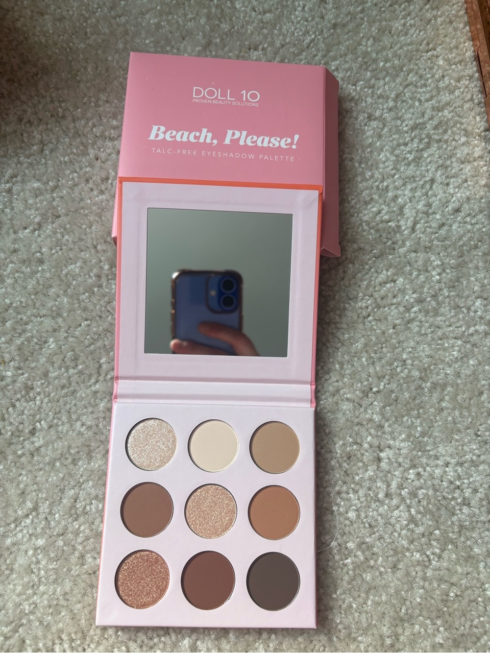 Doll 10 Beach, Please! Neutral Eyeshadow Palette - Warm Brown & Champagne